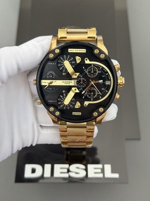 Diesel DZ7333 Mr Daddy 2.0 Chronograph Gold Stainless Steel Watch 57mm