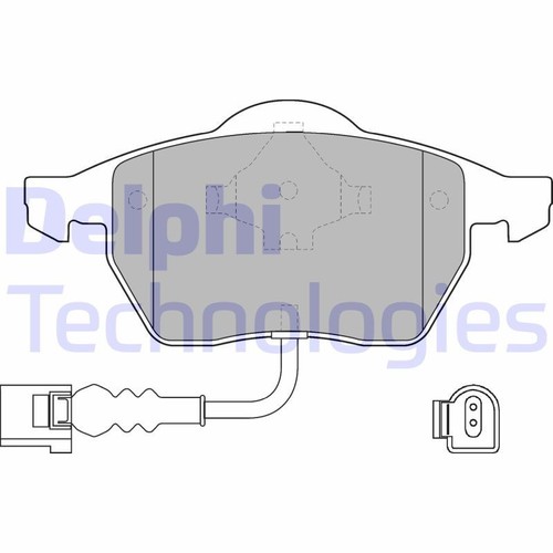 PASTIGLIE ANTERIORI DELPHI LP1525 - Foto 2 di 2