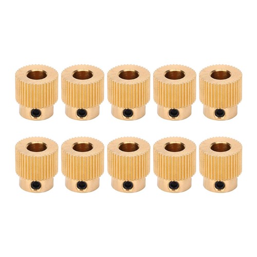 10 x MK8 Extrudeuse imprimante 3D laiton roue motrice engrenage d'avance pour MakerBot - Photo 4/7