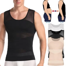 Men Compression Tummy Vest Shape Tank Top Abdomen Gynomastica Slimming Shirt US