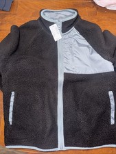 The Children's Place Boys Size Large 10/12 Sherpa Fleece Full Zip Jacket