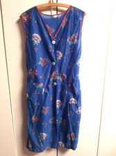 DDR Kittel Schürze Zofe Sissy Dederon Nylon Gr.40 neu nass glänzend vintage