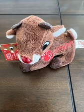 Dan Dee Plush 5" Rudolph the Red Nosed Reindeer Stuffed Animal Sings
