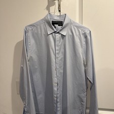The Koopes Baby Blue Fitted Button Down, Dress Shirt Read Description