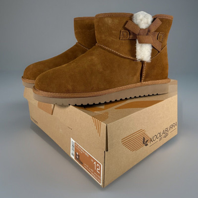 W Victoria Mini Ugg Boots Koolaburra Size 12 Chesnut NEW