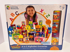A to Z Alphabet Groceries: 31 Colorful Pieces for Learning and Play - Ages 3