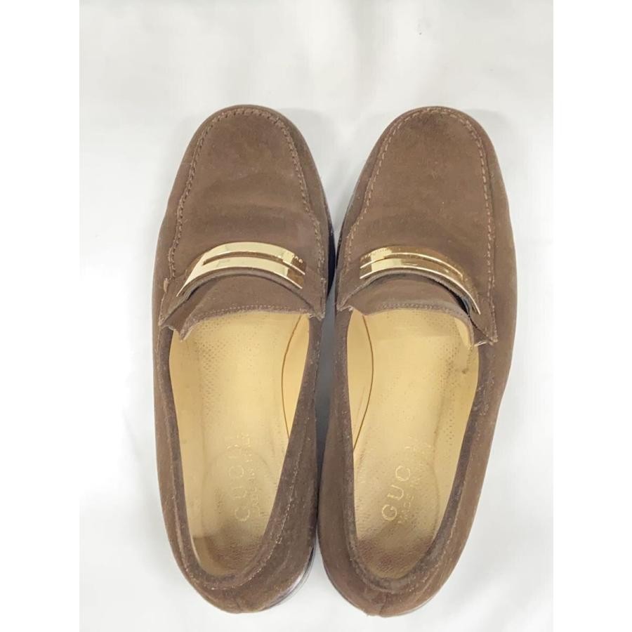 GUCCI Women's Loafers Suede Brown EU36.5/US6.5 113304c thumbnail 3