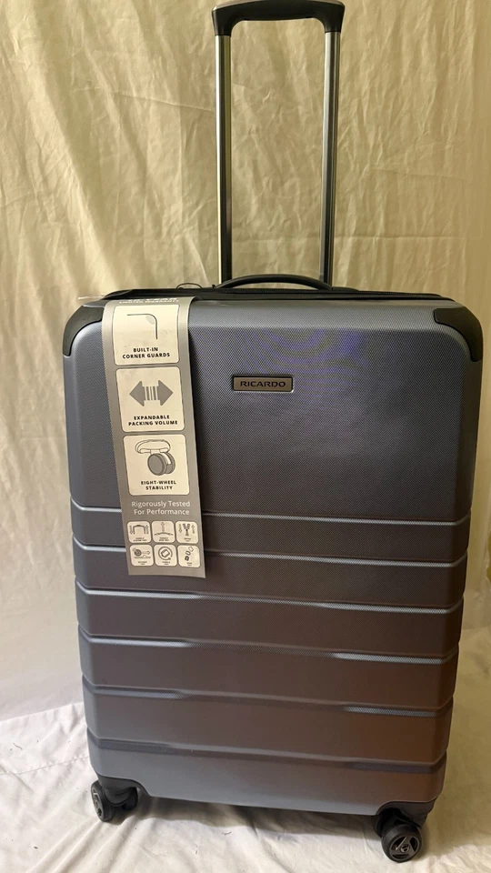 Nuevo Equipaje Ricardo Orinda Hardside 26" Mediano Check In Spinner Azul Foto 2 de 4