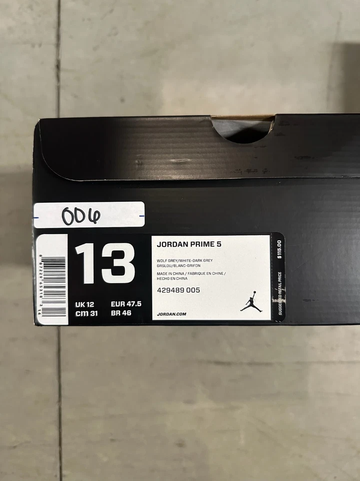 Talla US 13/UK 12 - Suelas Air Jordan Prime 5 Wolf Gris y Blanco Foto 2 de 4