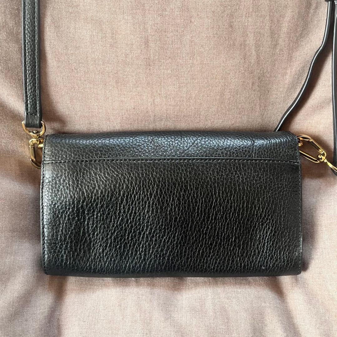 Tory Burch Shoulder Bag Clutch Bag Leather Black Women's From Japan thumbnail 14