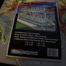 Build It Yourself Project Plan Garling House Large Easy Raised Deck With Trellis