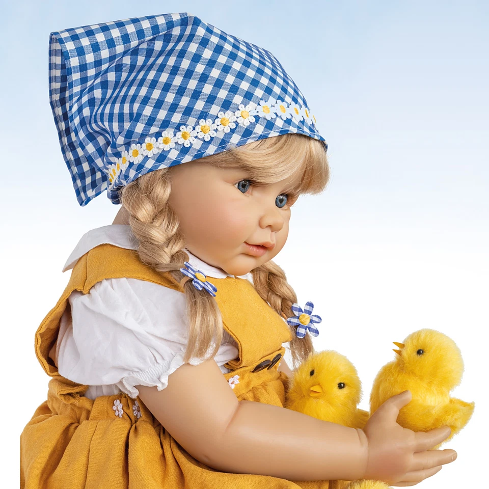 The Ashton - Drake Galleries Emma with Chicks So Truly Real® Juego de muñecas 24" Foto 3 de 4