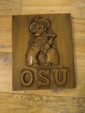 Pistola intagliata a mano OSU Oklahoma State Cowboys in legno fatta a mano, Pete Stillwater