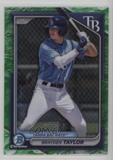 2024 Bowman Draft Chrome Lunar Glow Refractor Brayden Taylor #BDC-182 1ck8