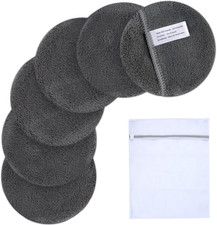 SUNLAND Reusable Makeup Remover Pads for Face,Eyes,Lips Microfiber Face Cleansin