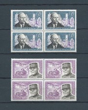 FRANCE - 1960 YT 1270 à 1271 - BLOCS DE 4 - TIMBRES NEUFS** MNH