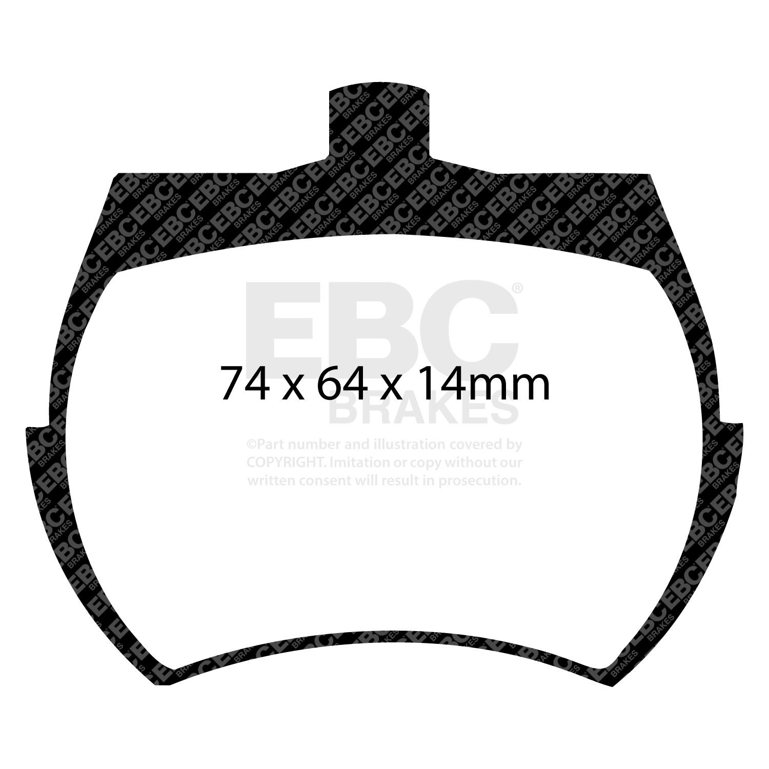 EBC DP5127NDX BRAKE PAD SET DISC BRAKE Front