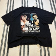 Canelo Alvarez vs Gennady Golovkin GGG Supremacy Boxing T-Shirt 2XL Black Tee