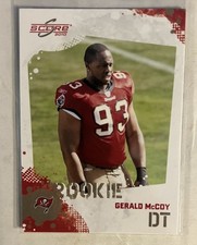 Gerald McCoy #344 2010 Score Tampa Bay Buccaneers Rookie Football Card