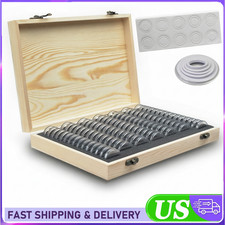 100 pcs Coin Capsules Storage Box with Wooden Case Holder Collection Display Box