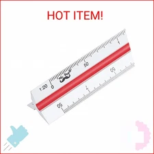 Mr. Pen- Metric Engineer Scale Ruler, Ruler, 12" Aluminum Scale Ruler, Triangula