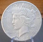 1924-S Peace Silver Dollar