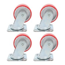 4"X 2" Heavy Duty Casters - Polyurethane Caster with Capacity up to 2800 LBS