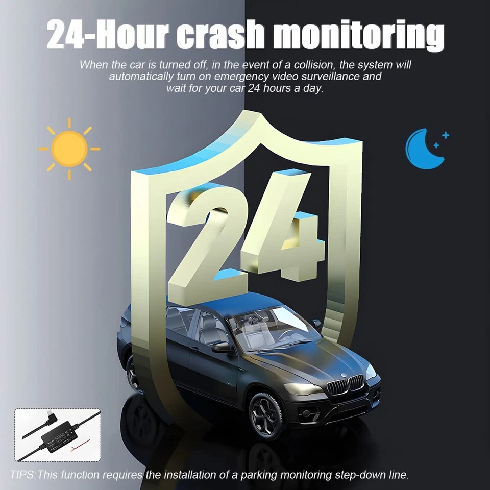 Car Dash Cam Backup Rearview Mirror Camera, 4.3" Full HD 1080P Smart Rearview... - Image 4 of 4