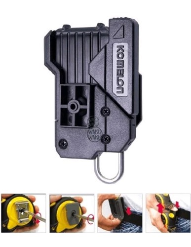 KOMELON QUICK DRAW WS Universal Tape Measure Holster Belt Holder Spare Clip - Picture 2 of 2