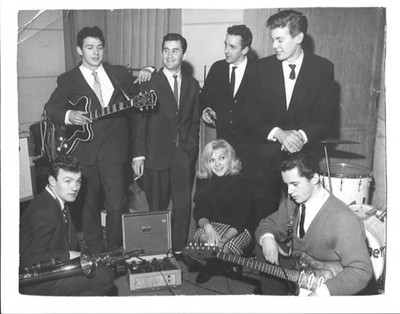 C154/ Count Downe and the Zeros + Anne Nightingale Pressefoto  24 x 19cm 1964