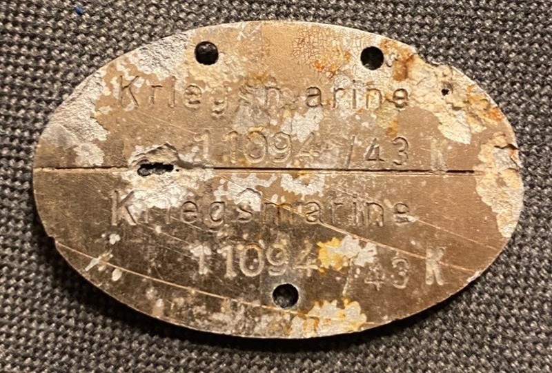 WWII WW2 KRIEGSMARINE WEHRMACHT MILITARY GERMAN NAVY NAVAL DOG TAG IDENTITY DISC
