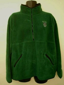 green half zip pullover