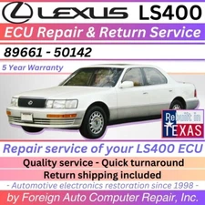 89661 - 50142 ECU Repair & Return Service, LS400 ECU repair with 5 year warranty