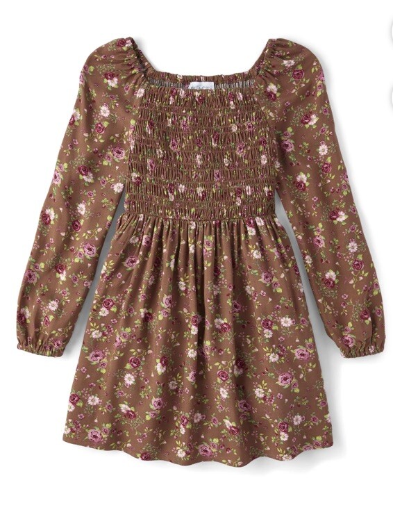 The Children’s Place Girls Floral Peasant Dress Size Medium (7-8) NWT