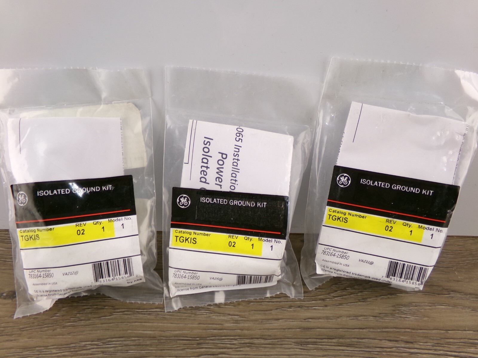New TGKIS GENERAL ELECTRIC ISOLATED GROUND KIT Pack of 3 S1