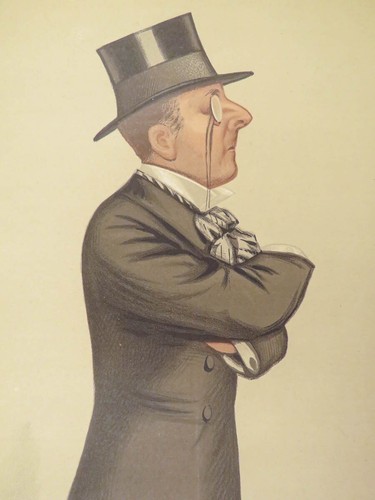1880 Vanity Fair ART Earl of Nottingham Illustrated COLOR Portraits HUGE - Picture 18 of 24
