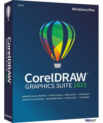 Corel Draw Graphics Suite 2023 Vollversion 2 Win/Mac Dauerlizenz NEU