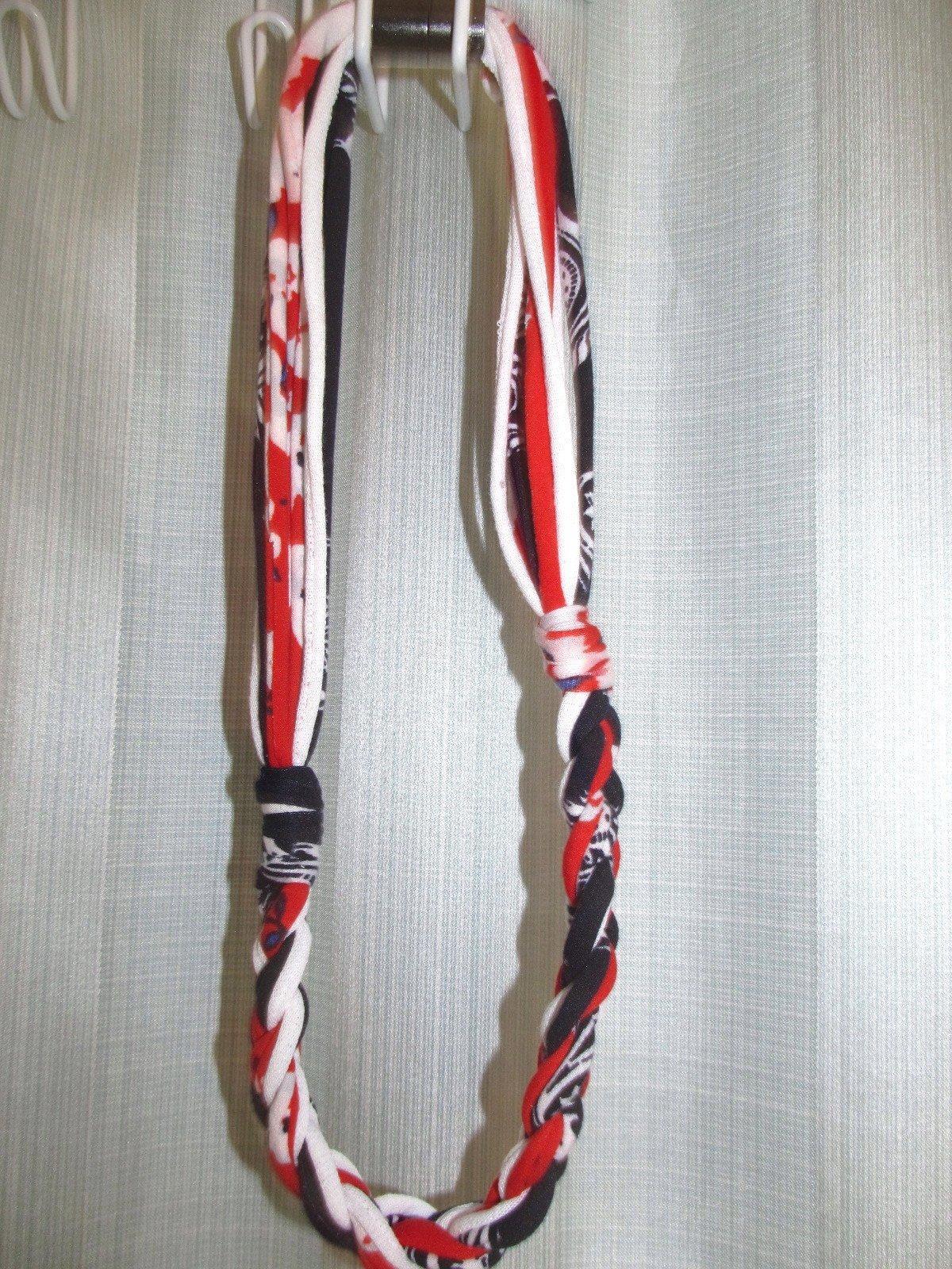 Unique Gift! T-Shirt Yarn Infinity Scarf Fabric Necklace R069