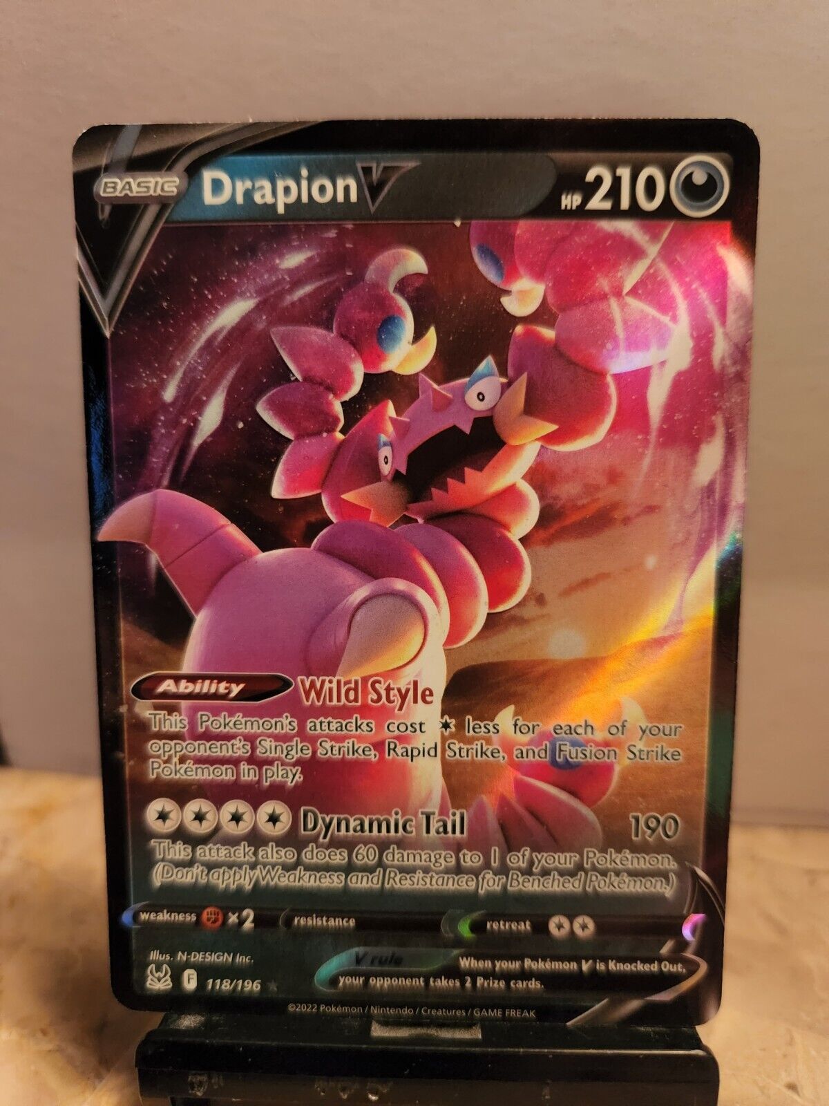 Drapion V Astro - Carta Pokémon Original Origem Perdida, Jogo de Tabuleiro  Original Copag Nunca Usado 76780139