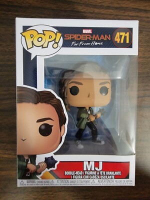 Funko Pop! Vinyl – Spider-Man Far From Home – MJ, Figurine 9 Cm, Boîte Illustrée, Collection Officielle