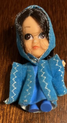 Vintage Hasbro Storykins Kiddle Friend Doll SLEEPING BEAUTY w/Gown and Hat