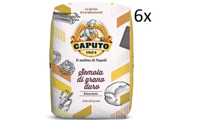 6x Caputo Il Mulino di Napoli Semola di grano duro Hartweizengrieß 1Kg