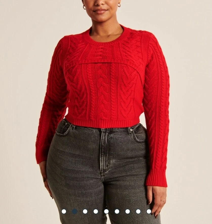 Abercrombie clearance red sweater