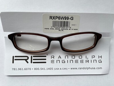 US GI Brillengestell Randolph Engineering RXP6W99-G Brown 49/18 140mm SKL TPL