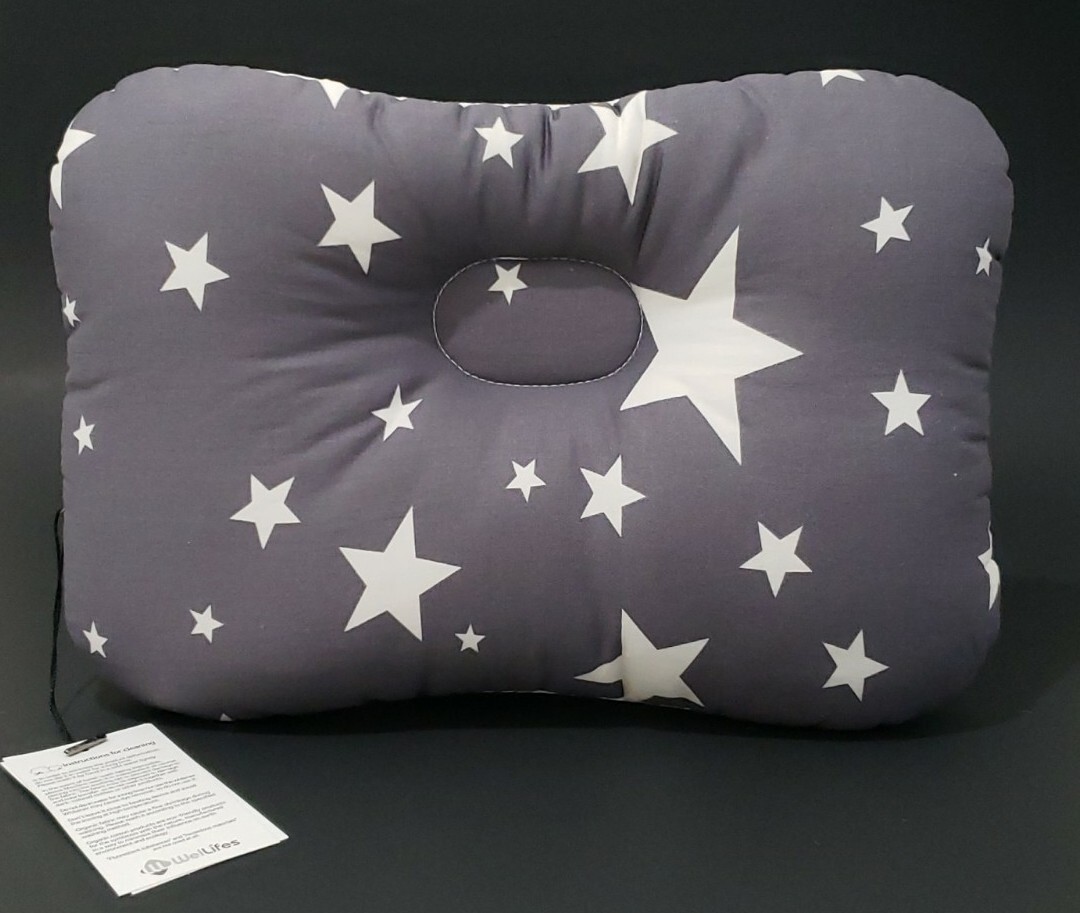 Travel Pillow Adult Kids Toddler Pillow Mesh Star Dream Gray 12