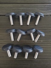 1/4- x 1" Thumb Screws Thumb Screws 12 Black