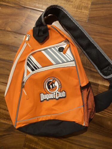 Baltimore Orioles Dugout Club Canvas Sling Backpack Book bag Single Strap Youth - Picture 1 of 8