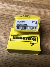 10 New Bussmann FNQ-R-3 1/2 Class CC 3 1/2 Amp Fuses 600 Volt Tron NEW LOOK NIB