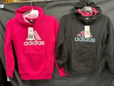 SET of 2 Adidas NWT Girls Hoodie sweatshirts Brand New sz Medium