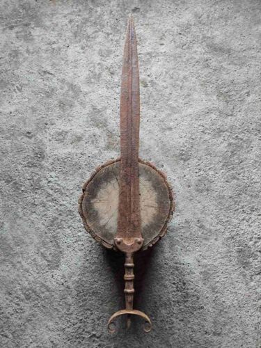ANCIENT CELTIC IBERIAN IRON ANTENNA HILT LONG SWORD 9-7 ct. BC HALLSTATT CULTURE - Picture 9 of 24